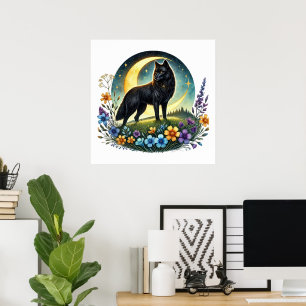 Cool wolf liefhebbers dier poster