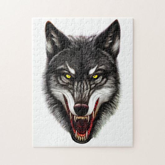 Cool Wolf Portrait Legpuzzel (Verticaal)