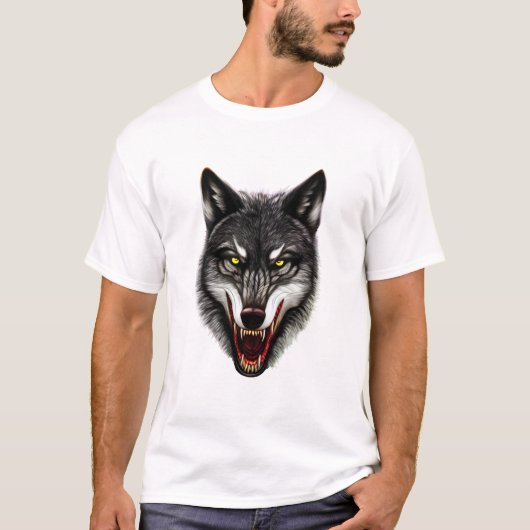 Cool Wolf Portrait T-shirt (Voorkant)