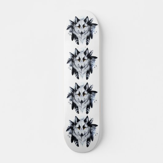 Cool Wolf Skateboard (Voorkant)