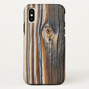 COOL Wood Grain Patroon iPhone XS Hoesje