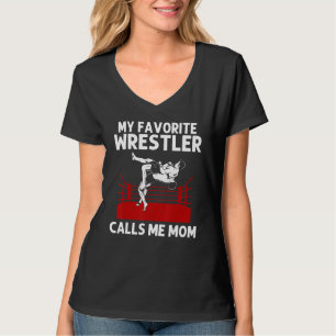 Cool worstelen voor mama mama worstelaar sport wor t-shirt