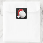 Cool Xmas Golf-spelers, ventilatordesign, prettig  Vierkante Sticker (Tas)