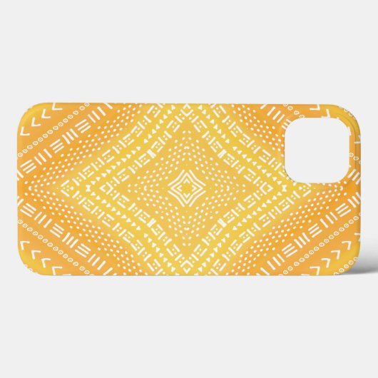 Cool Yellow Boho Kaleidoscope Mandala Case-Mate iPhone Case (Achterkant (horizontaal))