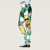 Cool Yellow Labrador Sunbril Labrador mama Leggings (Links)
