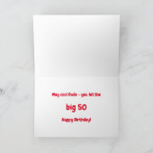 Cool Yellow Rubber Ducks Funny 50th Birthday Kaart (Binnen)