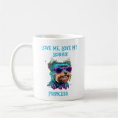 Cool Yorkie Dog met Zonnebril Koffiemok (Links)