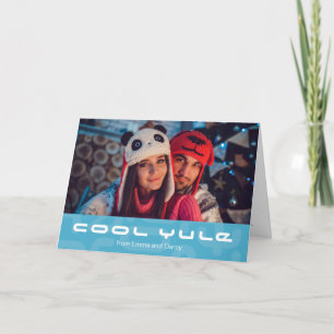 Cool Yule Modern Atomic MOD Kerstmis Feestdagen Kaart