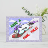 Cool Yule Snowman Uitnodiging (Staand voorkant)