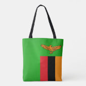 Cool Zambia Mode vlag Draagtas (Achterkant)