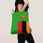 Cool Zambia Mode vlag Draagtas (Dichtbij)