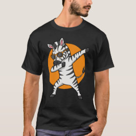 Cool Zebra Dabbing met zonnebril T-shirt