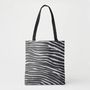 Cool Zebra Print Draagtas