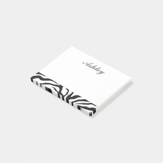 Cool Zebra Print Post-it® Notes (Schuin)