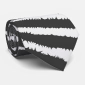 Cool Zebra Print Striped Stropdas (Opgerold)