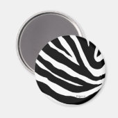 Cool Zebra Stripes Arrondi Magnet (Recto/Verso)