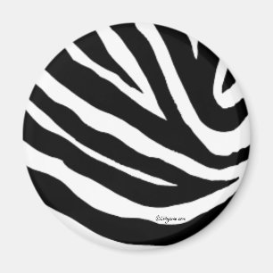 Cool Zebra Stripes Arrondi Magnet