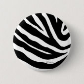 Cool Zebra Stripes Button Pin (Voorkant)