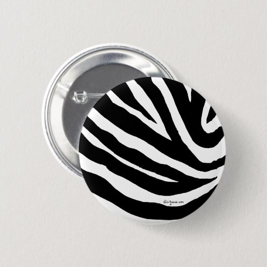 Cool Zebra Stripes Button Pin (Voorkant /achterkant)