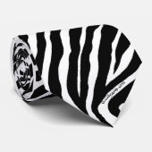 Cool Zebra Stripes Necktie Stropdas (Opgerold)