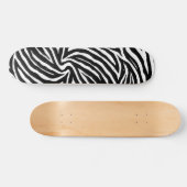 Cool Zebra Stripes Skateboard (Horz)