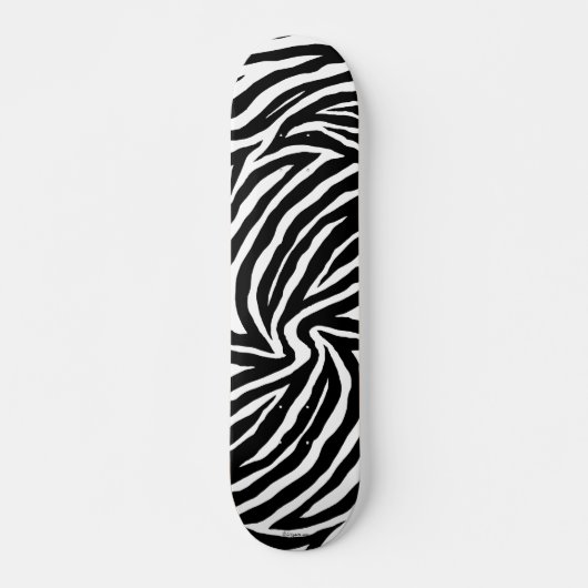 Cool Zebra Stripes Skateboard (Devant)