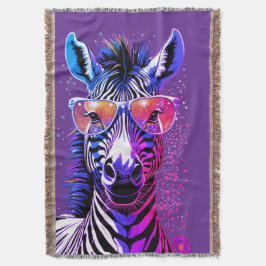 Cool Zebra Vibes Deken