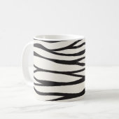 Cool zèbre motif rayures café mug (Devant gauche)