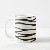 Cool zèbre motif rayures café mug (Gauche)