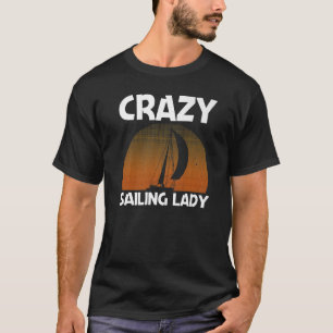 Cool zeilen voor vrouwen meisjes zeilboot zeilen t-shirt