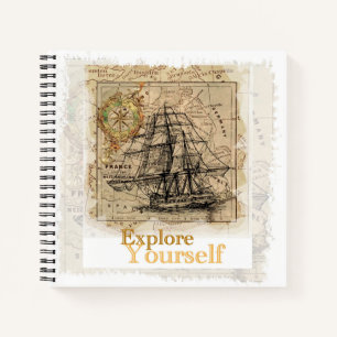 Cool zelf verbetering Quote Modern Elegant Plain Notitieboek