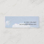 Cool Zen Natuur Minimalistisch Visitekaartje (Achterkant)