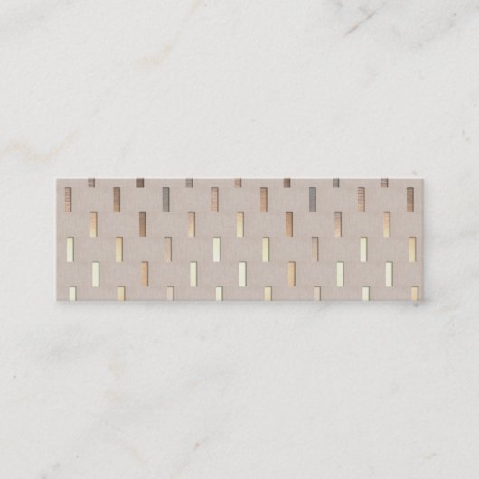 Cool Zen Patroon Stijlvol Modern Minimalistisch Mini Visitekaartje (Voorkant)