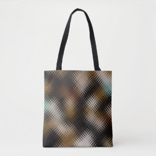 Cool Zigzag Patroon met meerdere kleuren Draagtas