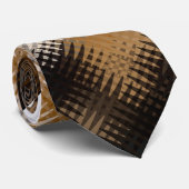 Cool Zigzag Patroon met meerdere kleuren Stropdas (Opgerold)