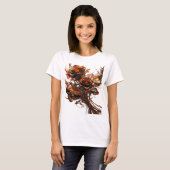 Cool Zilver CHOCOLADE ROZEN Statement T-shirt (Voorkant volledig)