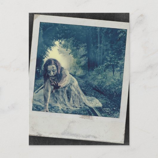 Cool Zombie Girl Briefkaart (Voorkant)
