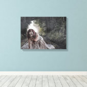 Cool Zombie Girl Canvas Afdruk (Insitu (Houten vloer))