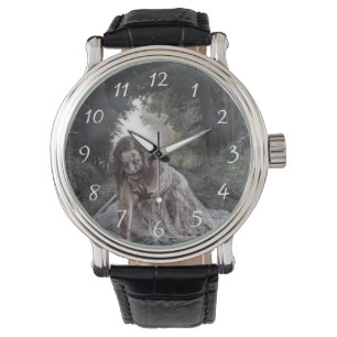 Cool Zombie Girl Horloge