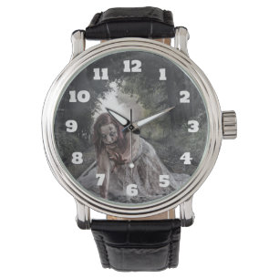 Cool Zombie Girl Horloge