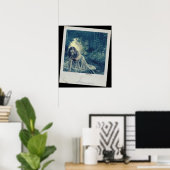 Cool Zombie Girl Poster (Thuiskantoor)