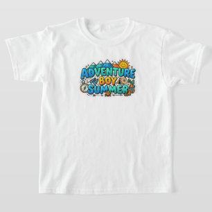 cool zomerse t-shirt ontwerp voor jongens