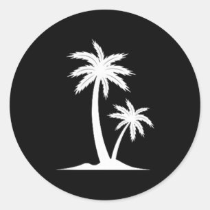 Cool Zomervakantie Mannen Vrouwen Hawaiian Beach P Ronde Sticker