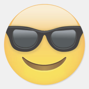 Cool Zonnebril Emoji Dude Stickers