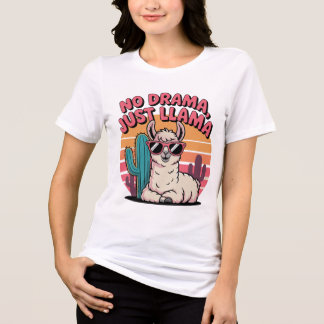 Cool Zonnebril Llama Design Tri-Blend Shirt