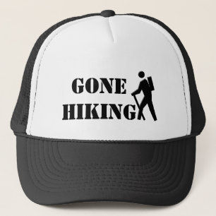 cool zwart en wit hiking sporthoed. trucker pet