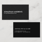 COOL ZWART op ZWART DESIGN Visitekaartje (Voorkant / Achterkant)