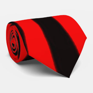 cool zwart-rood barstpatroon stropdas