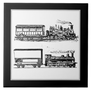 Cool Zwart Wit Treindecor Tegeltje