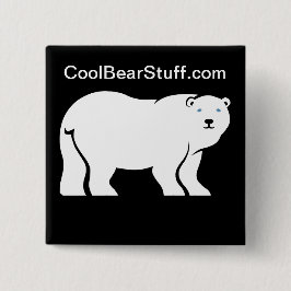 CoolBearStuff.com Vierkante Button 5,1 Cm